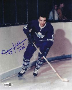 Autographed NORM ULLMAN "HOF 1982" 8x10 Toronto Maple Leafs photo JSA
