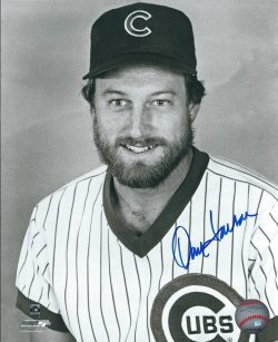 AUTOGRAPHED DAN LARSON 8x10 Chicago Cubs Photo