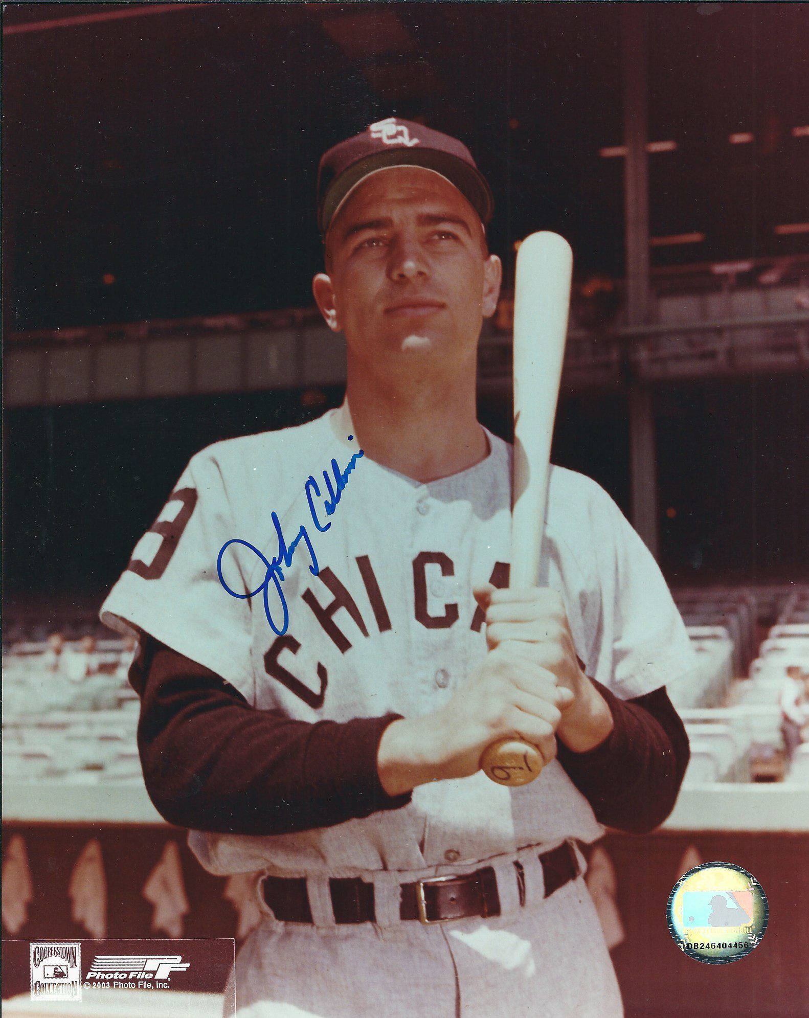 AUTOGRAPHED JOHNNY CALLISON 8X10 Chicago White Sox Photo - Main Line  Autographs