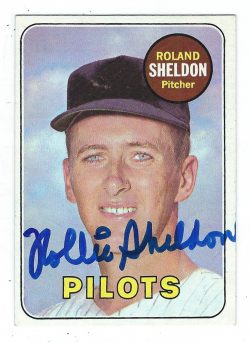 Autographed ROLAND SHELDON 1969 Topps Card