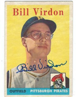 Autographed BILL VIRDON 1958 Topps Card