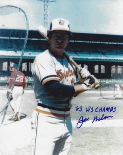 AUTOGRAPHED JOE NOLAN 8x10 Baltimore Orioles photo
