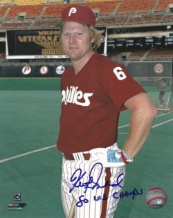 AUTOGRAPHED KEITH MORELAND "80 WS Champs" 8x10 Philadelphia Phillies Photo