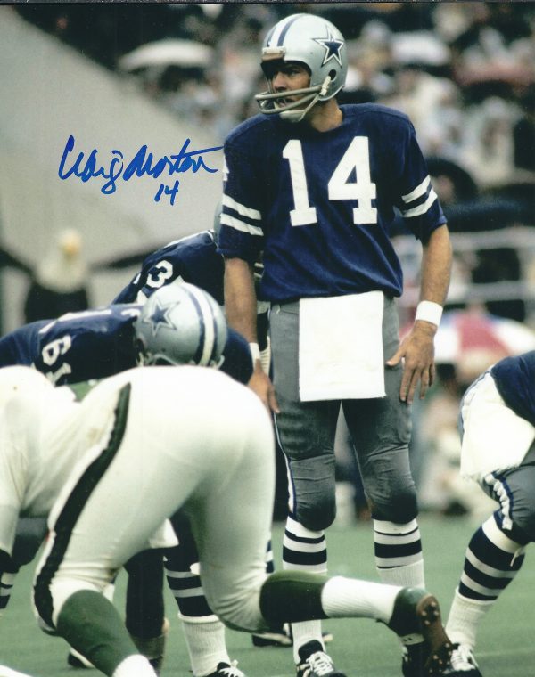 Autographed CRAIG MORTON 8X10 Dallas Cowboys Photo