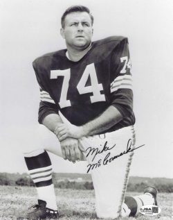 Autographed MIKE MCCORMACK 8X10 Cleveland Browns Photo JSA