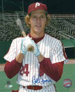 AUTOGRAPHED BOB DERNIER 8x10 Philadelphia Phillies Photo