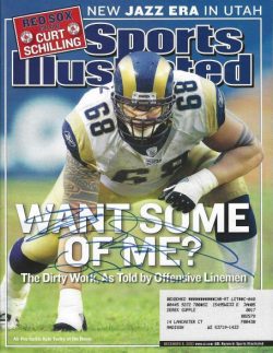 Autographed KYLE TURLEY St. Louis Rams Sports Illustrated 12/8/2003