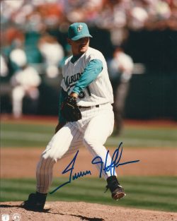 AUTOGRAPHED TREVOR HOFFMAN 8x10 Florida Marlins photo