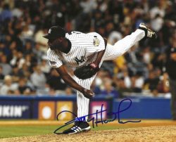 AUTOGRAPHED LATROY HAWKINS 8X10 New York Yankees Photo