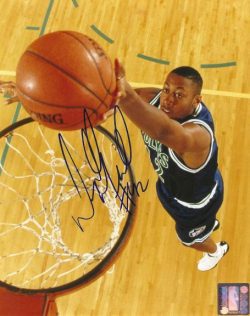 Autographed DONYELL MARSHALL 8x10 Timberwolves Photo