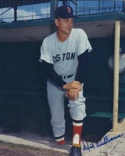 Autographed DICK WILLIAMS 8x10 Boston Red Sox Photo