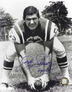 Autographed JOHN SCHMITT "69 Super Bowl" 8X10 New York Jets photo