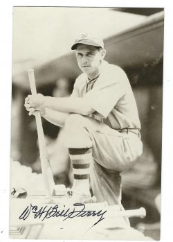 Autographed BILL TERRY BxW Rowe Post Card