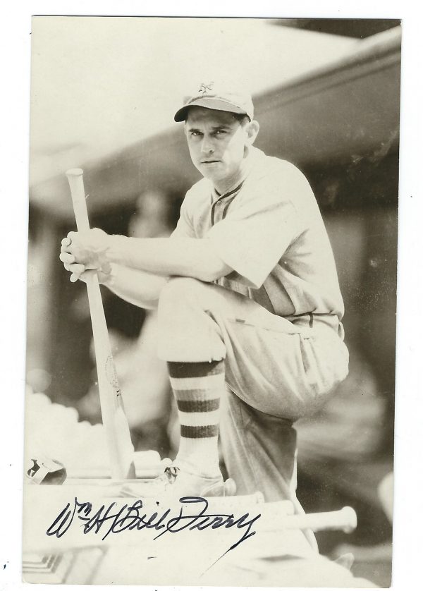 Autographed BILL TERRY BxW Rowe Post Card