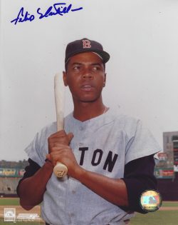 AUTOGRAPHED FELIX MANTILLA  8x10 Boston Red Sox photo