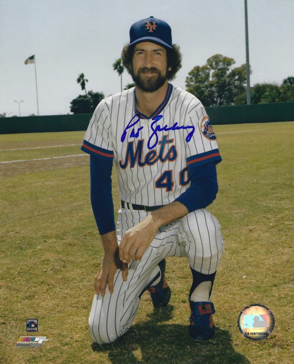 AUTOGRAPHED PAT ZACHRY 8x10 New York Mets photo