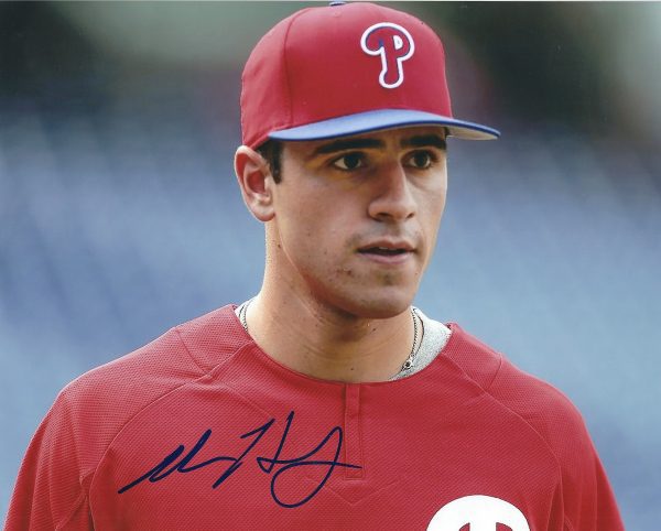 AUTOGRAPHED ADAM HASELEY 8X10 Philadelphia Phillies Photo