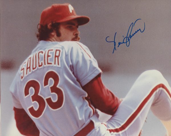 AUTOGRAPHED KEVIN SAUCIER 8x10 Philadelphia Phillies Photo