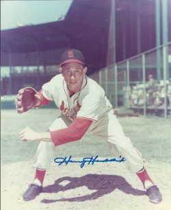 AUTOGRAPHED HARVEY HADDIX 8x10 St. Louis Cardinals photo