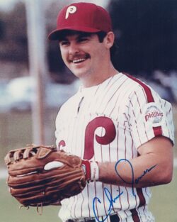 AUTOGRAPHED CHRIS JAMES 8X10 Philadelphia Phillies Photo