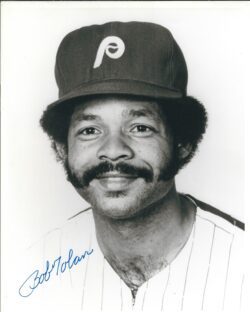 AUTOGRAPHED BOB TOLAN 8X10 Philadelphia Phillies Photo