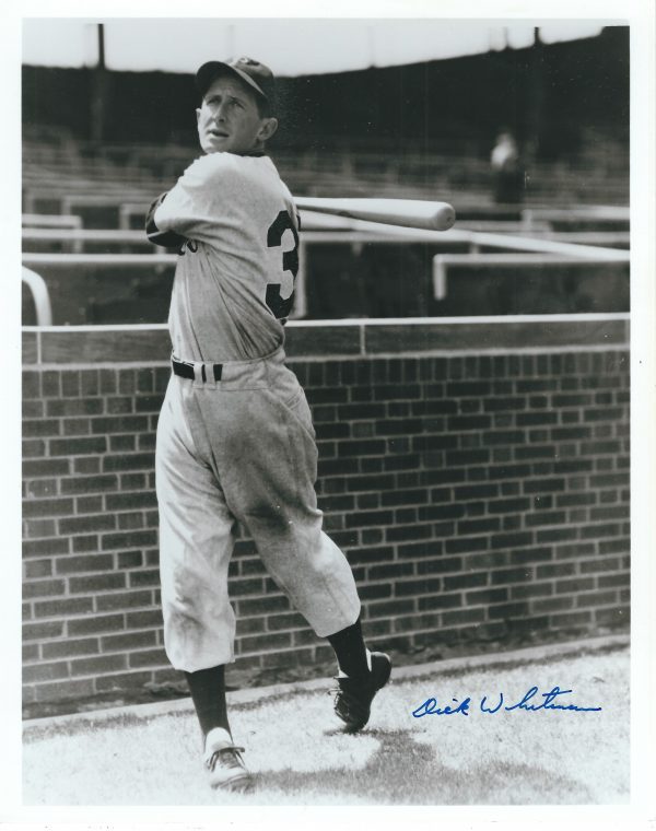 AUTOGRAPHED DICK WHITMAN 8X10 Philadelphia Phillies Photo