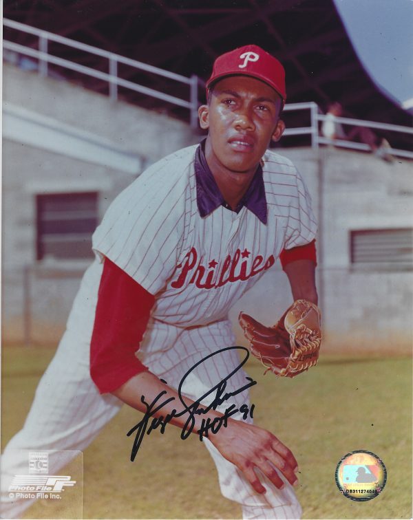 Autographed FERGIE JENKINS 8X10 Philadelphia Phillies Photo