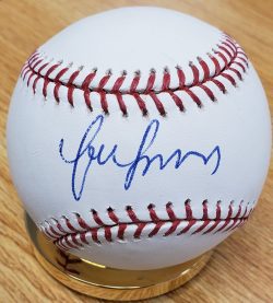 Autographed YUNEL ESCOBAR Official Major League Baseball