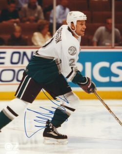 Autographed FREDRIK OLAUSSON Anaheim Ducks Photo