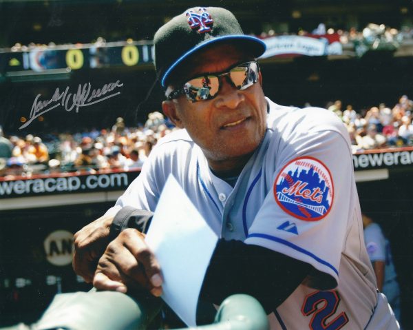 AUTOGRAPHED SANDY ALOMAR 8X10 New York Mets photo