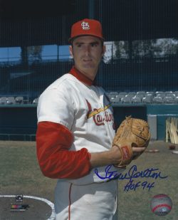 Autographed STEVE CARLTON 8x10 St. Louis Cardinals Photo
