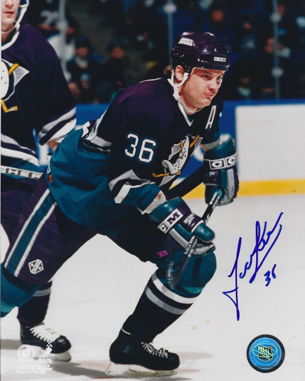 Autographed TODD EWEN 8x10 Anaheim Ducks Photo