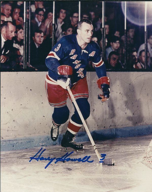 Autographed HARRY HOWELL 8x10 New York Rangers Photo