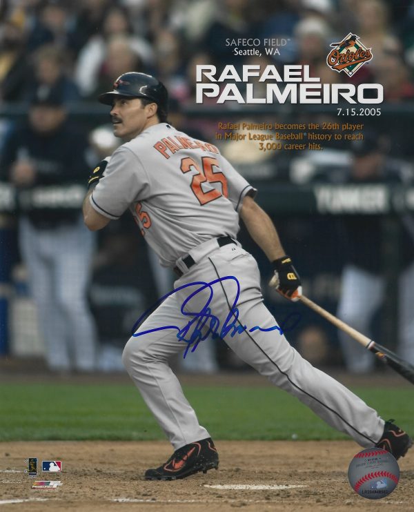 AUTOGRAPHED RAFAEL PALMEIRO 8x10 Baltimore Orioles Photo