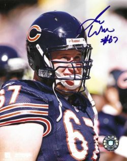 Autographed JOSH WARNER 8x10 Chicago Bears Photo