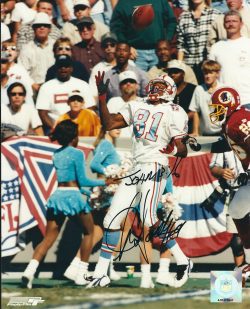 Robert Brasile Autographed Houston Oilers Jersey