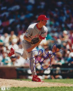 AUTOGRAPHED PETE SCHOUREK 8X10 Cincinnati Reds Photo