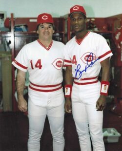 AUTOGRAPHED ERIC DAVIS 8X10 Cincinnati Reds Photo