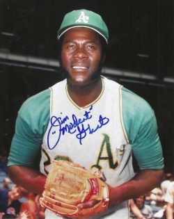 AUTOGRAPHED JIM MUDCAT GRANT 8x10 Oakland A's Photo