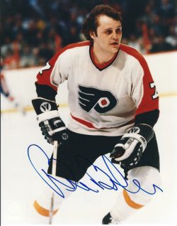 Autographed BILL BARBER 8x10 Philadelphia Flyers Photo