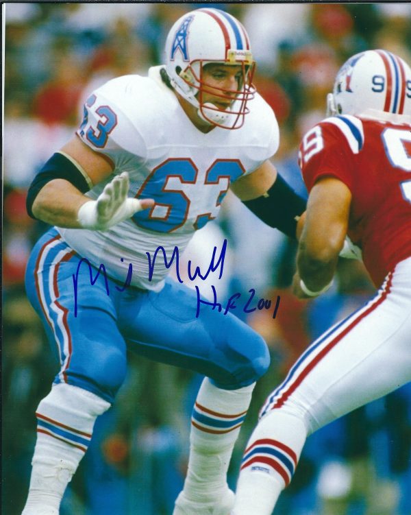 Autographed  MIKE MUNCHAK 8x10 Houston Oilers photo