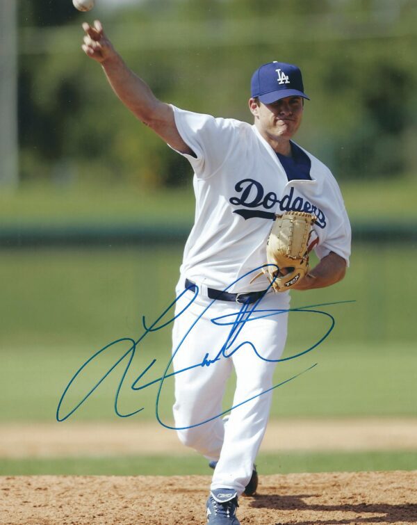 AUTOGRAPHED LANCE CARTER 8X10 Los Angeles Dodgers photo