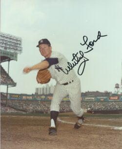 Autographed WHITEY FORD 8X10 NEW YORK YANKEES photo