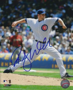 AUTOGRAPHED RANDY WELLS 8X10 Chicago Cubs Photo
