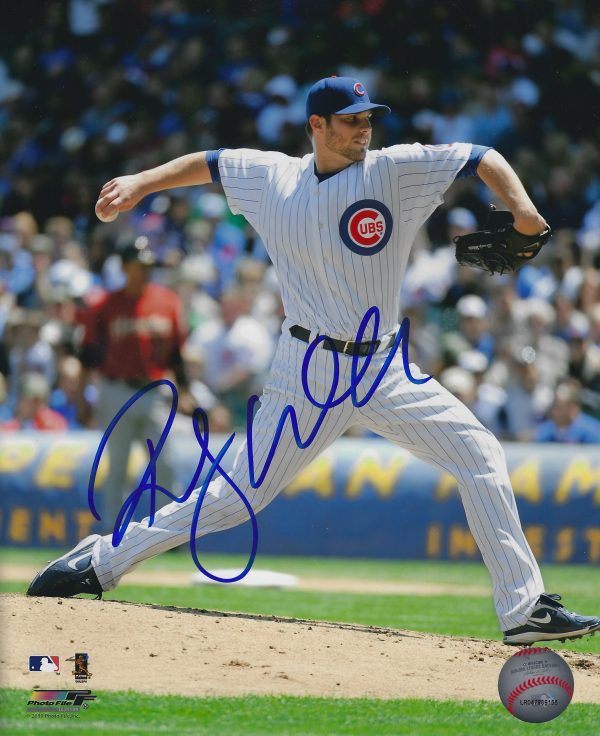 AUTOGRAPHED RANDY WELLS 8X10 Chicago Cubs Photo