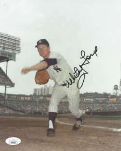 Autographed WHITEY FORD 8X10 NEW YORK YANKEES photo JSA