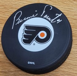 AUTOGRAPHED BERNIE PARENT Philadelphia Flyers Puck