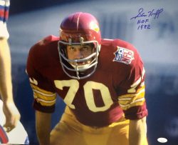 AUTOGRAPHED SAM HUFF 16 X 20 Washington Redskins Photo with JSA COA