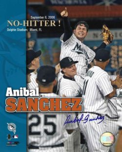 AUTOGRAPHED 8X10 photo ANIBAL SANCHEZ Florida Marlins