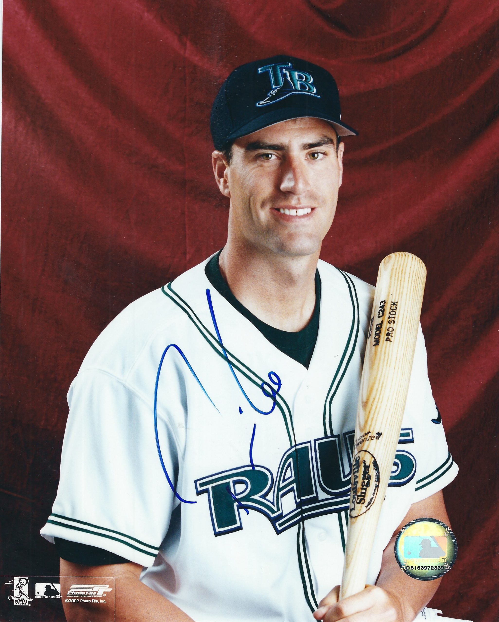 Autographed TRAVIS LEE 8x10 Tampa Bay Rays Photo. - Main Line Autographs